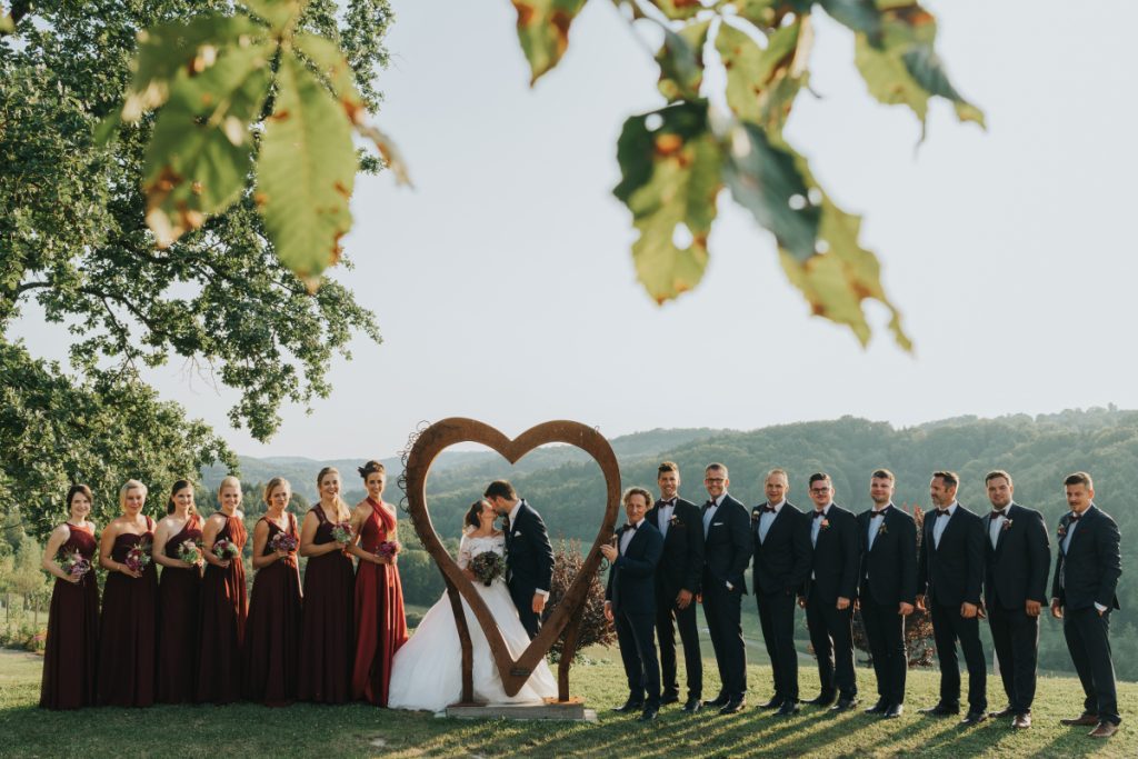Hochzeit im Eisenberg – Brautpaar Stefanie und Christian bei romantischer Hochzeitsfeier